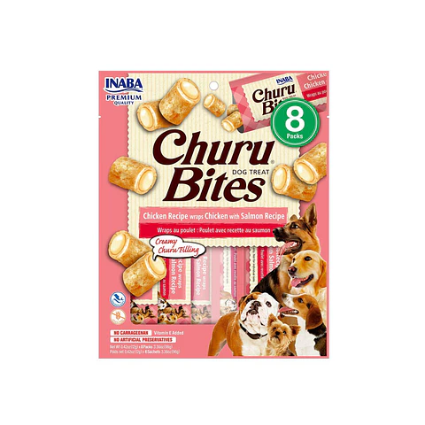 Churu Bites Perro Sabor Pollo y Salmon 8 Unidades USD723- 96gr