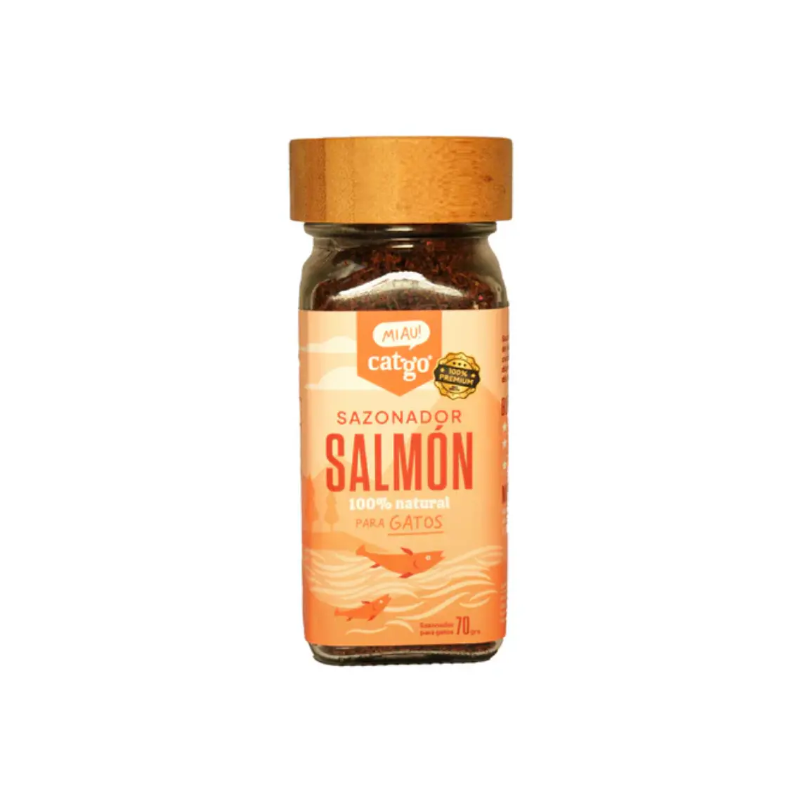 Sazonador Catgo Para Gatos Sabor Salmon - 70gr 1