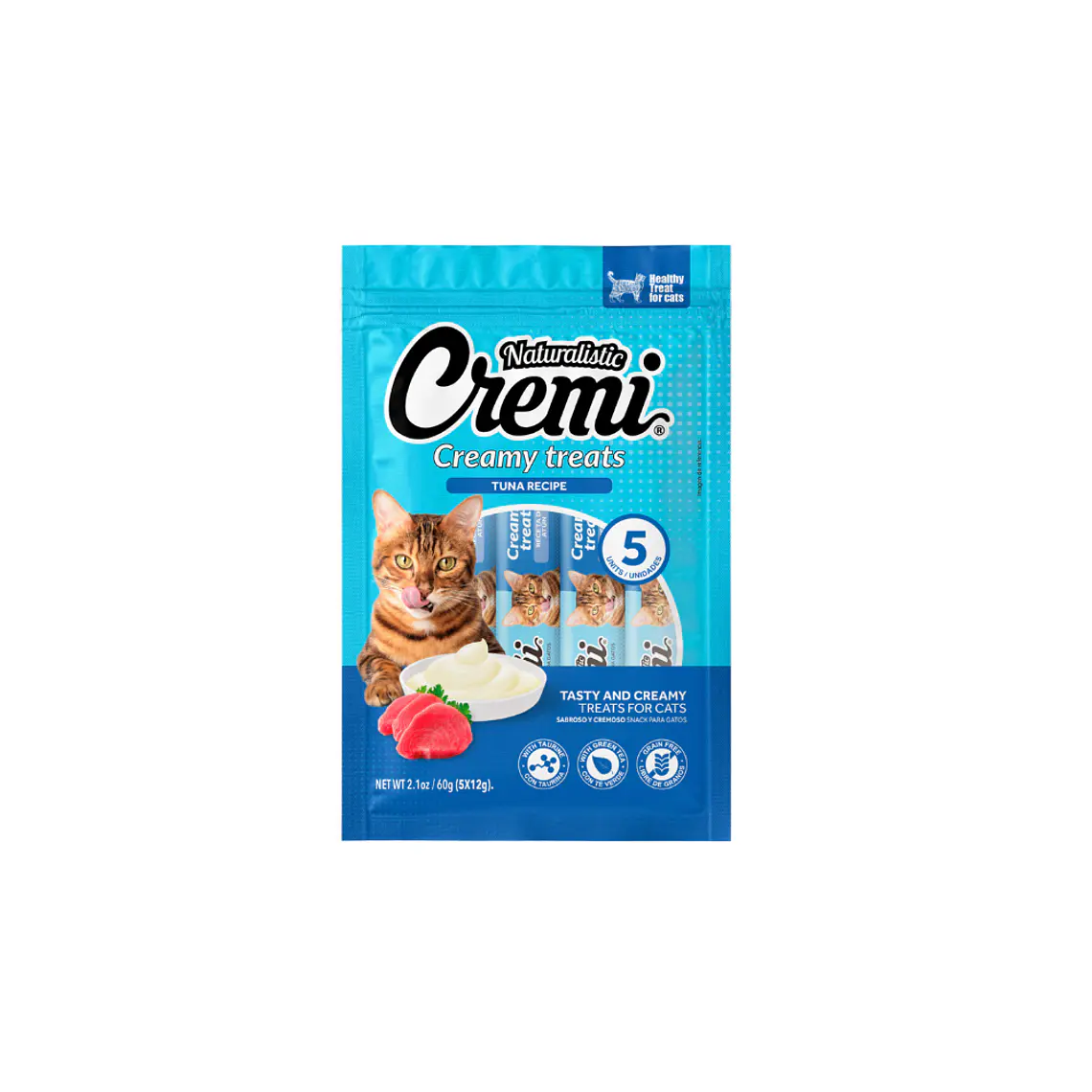 Cremi Gato Sabor Atun 5 unidades - 60gr 1