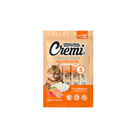 Cremi Gato Sabor Salmon y Atun 5 unidades - 60gr