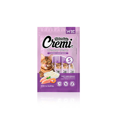 Cremi Gato Sabor Pollo y Camaron 5 unidades - 60gr