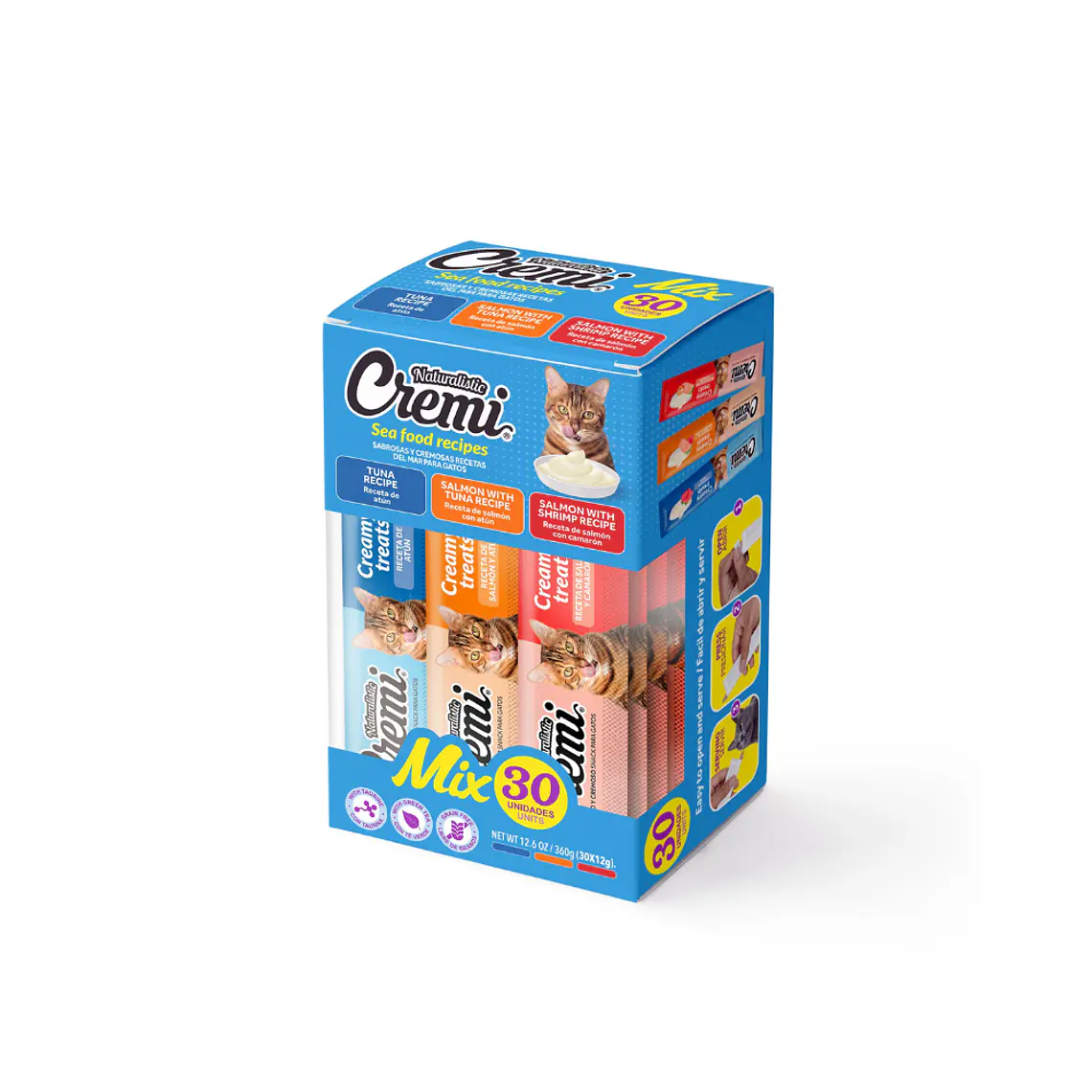 Cremi Gato Sabor Atun Variedades 30 unidades - 360gr 1