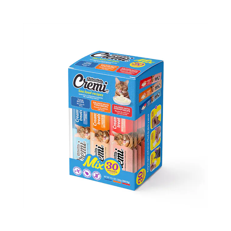 Cremi Gato Sabor Atun Variedades 30 unidades - 360gr 1