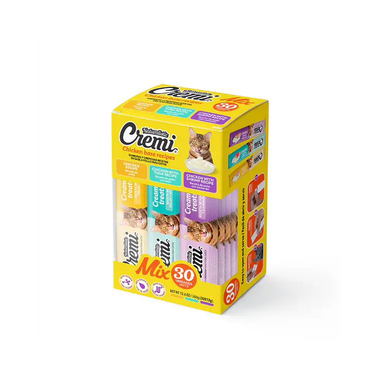 Cremi Gato Sabor Pollo Variedades 30 unidades - 360gr 1