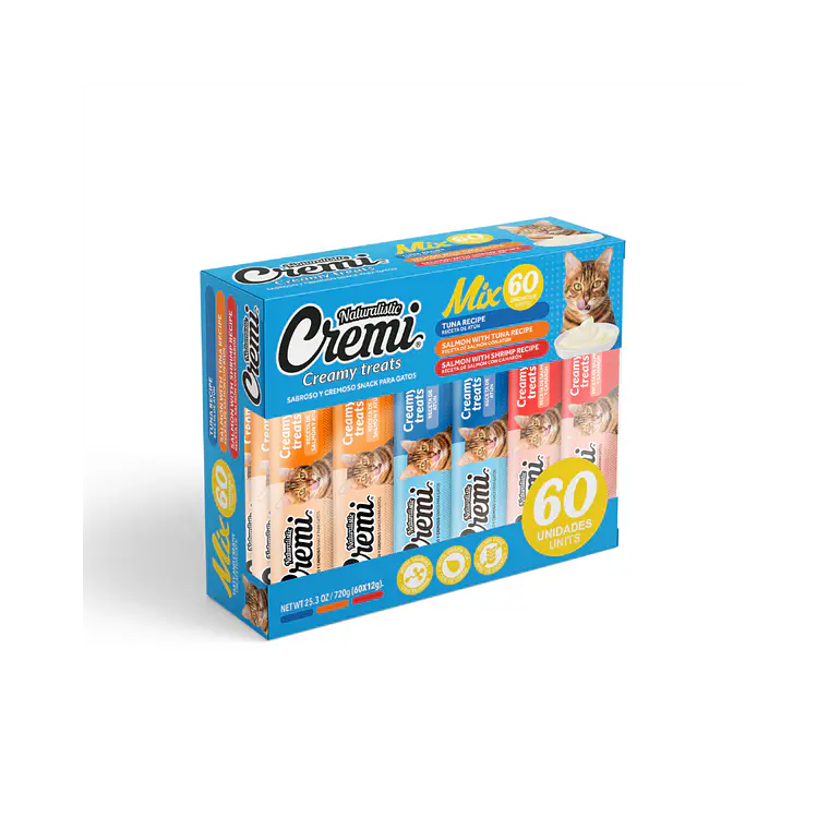 Cremi Gato Sabor Atun Variedades 60 unidades - 720gr 1