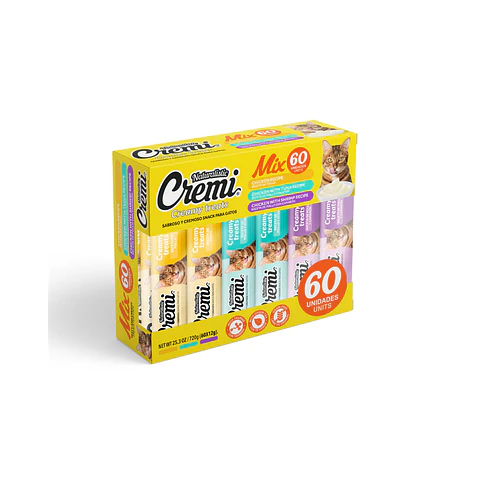Cremi Gato Sabor Pollo Variedades 60 unidades - 720gr