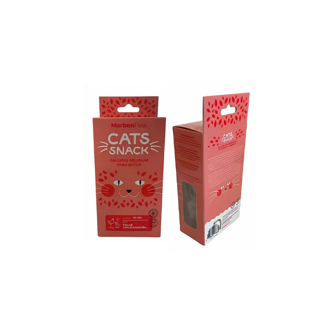 Cats Snack Galletas Rellenas de Pollo y Camaron CK1008 - 80gr  1