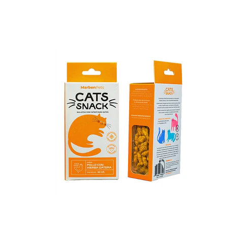 Cats Snack Galletas de Pollo y Hierba Gatera CK1023 - 80gr 