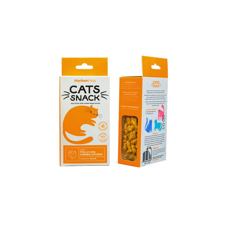 Cats Snack Galletas de Pollo y Hierba Gatera CK1023 - 80gr  1