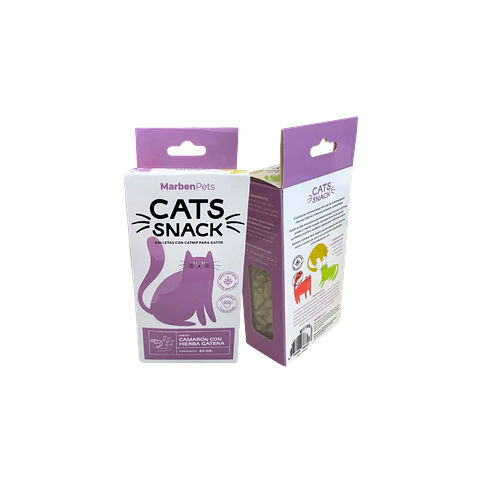 Cats Snack Galletas de Camaron y Hierba Gatera CK1027- 80gr 