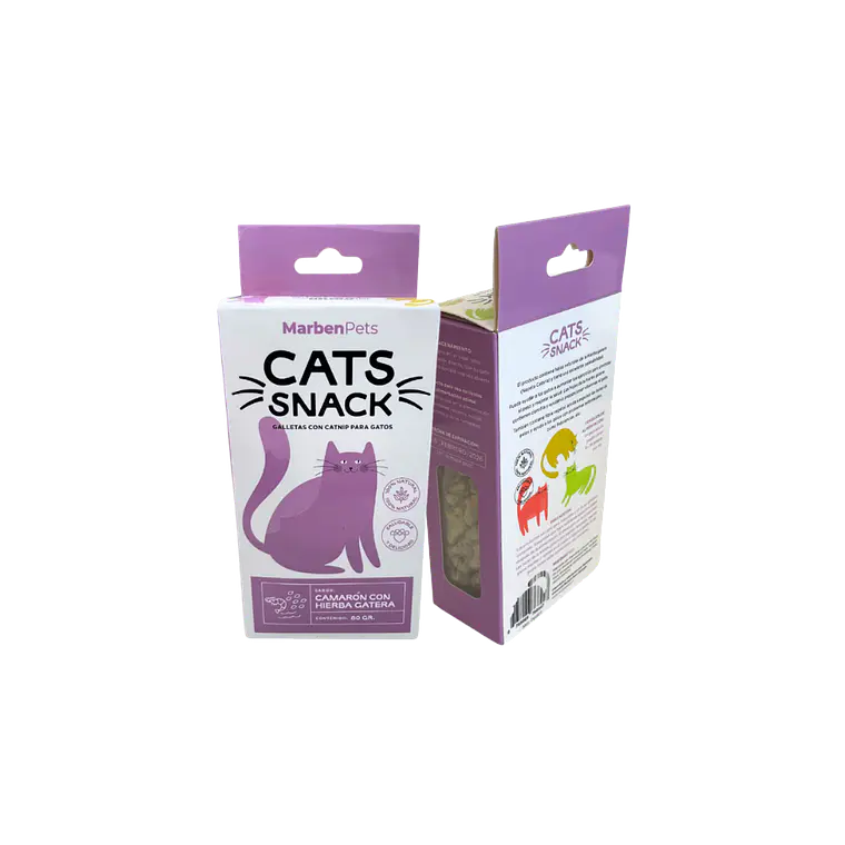 Cats Snack Galletas de Camaron y Hierba Gatera CK1027- 80gr  1