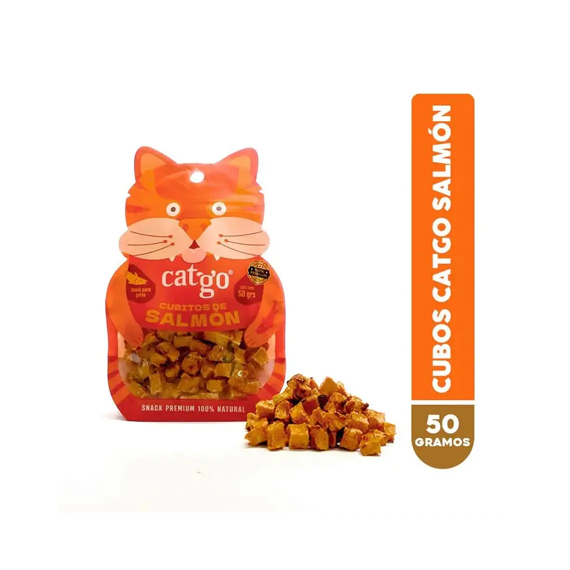 Snack Catgo Cubos de Salmon - 50gr 1