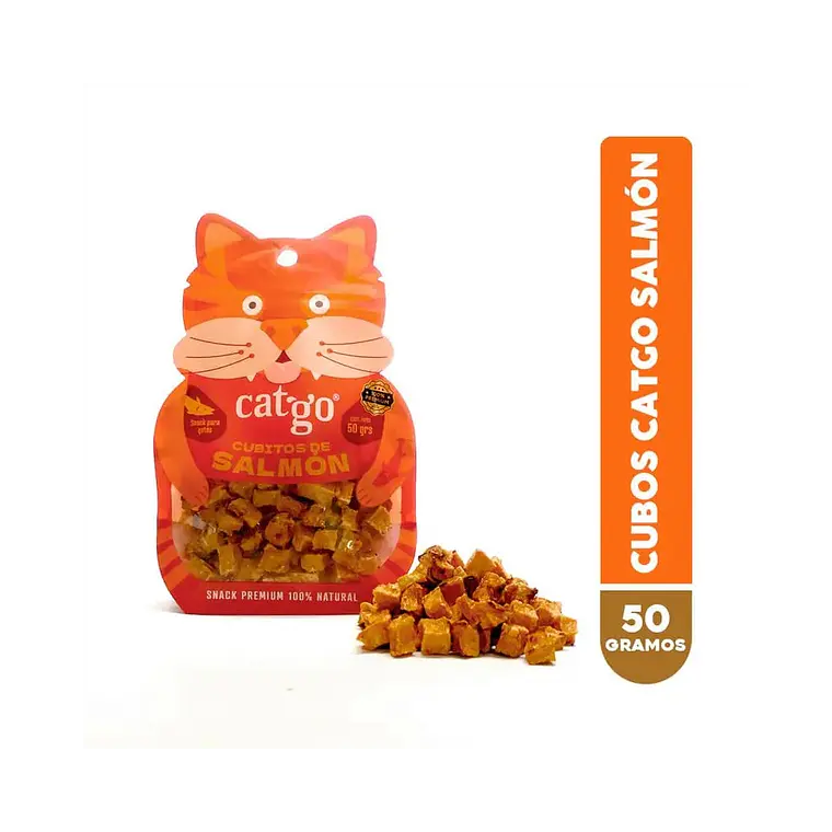 Snack Catgo Cubos de Salmon - 50gr 1