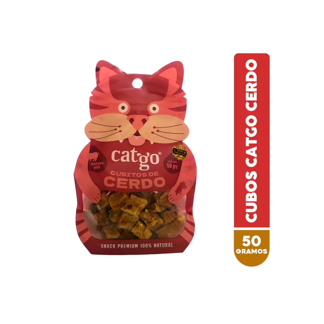 Snack Catgo Cubos de Cerdo - 50gr 1