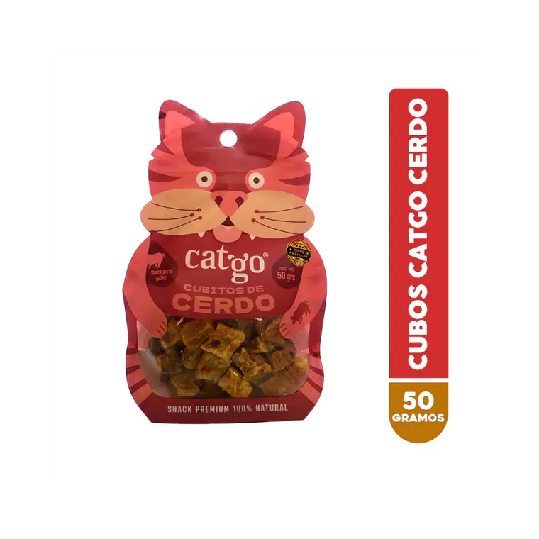 Snack Catgo Cubos de Cerdo - 50gr 1