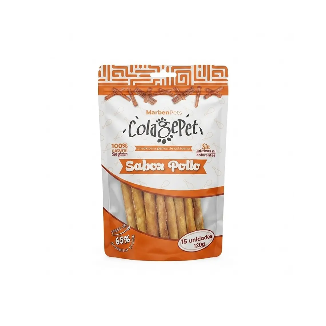 Colagepet Barrras de Colageno XS Sabor Pollo 15 unidades - 120gr 1