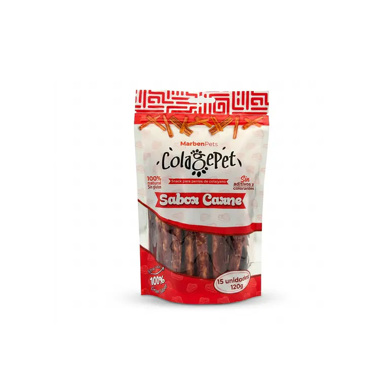 Colagepet Barrras de Colageno XS Sabor Carne 15 unidades - 120gr 1