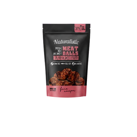 Naturalistic Meat Ball Salmon and Sweet Potato - 100gr