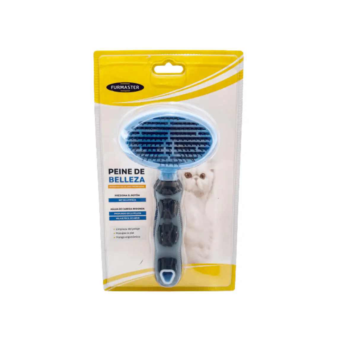 Peine para Mascotas Con Palanca Expulsa Pelos Tamaño M 1