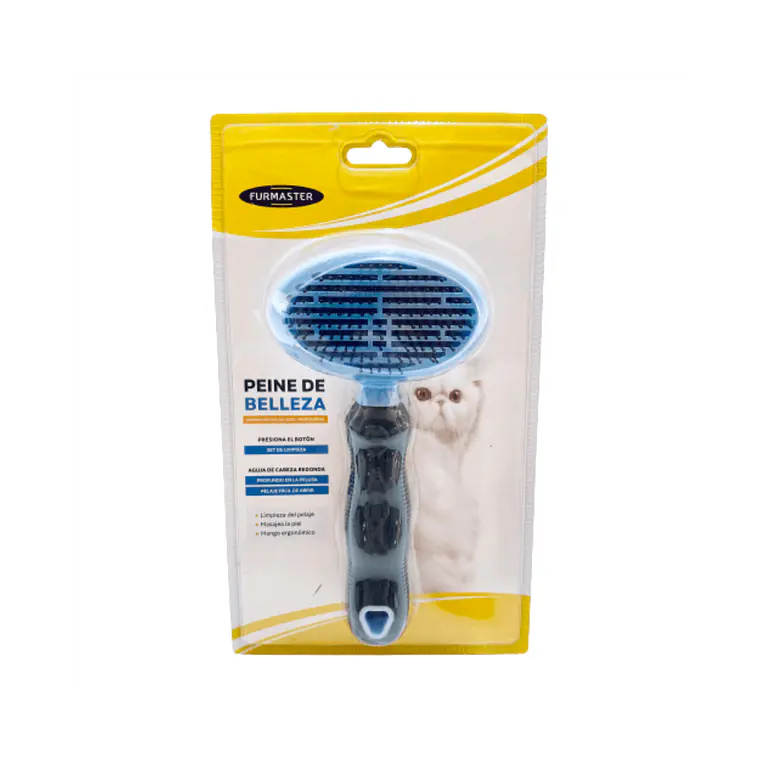 Peine para Mascotas Con Palanca Expulsa Pelos Tamaño L 1