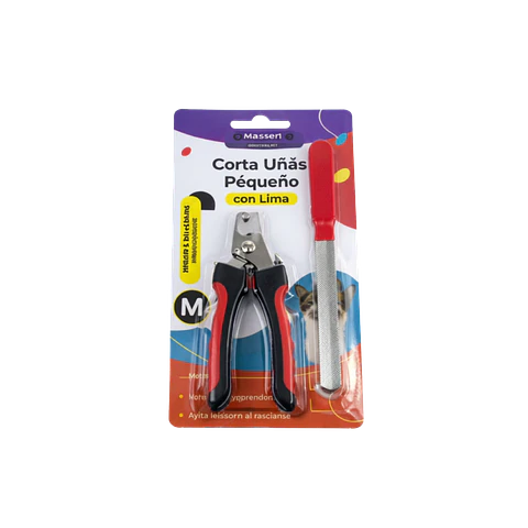 Corta Uñas + Lima Para Animales Pequeños