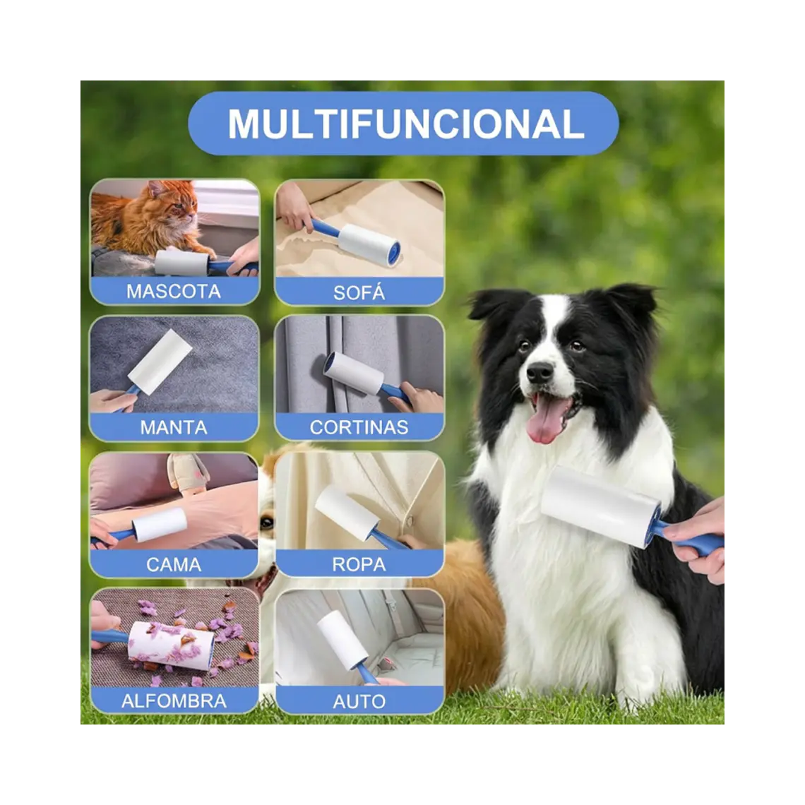Pet Roller Eliminador de Pelos y Pelusas Bioline 2