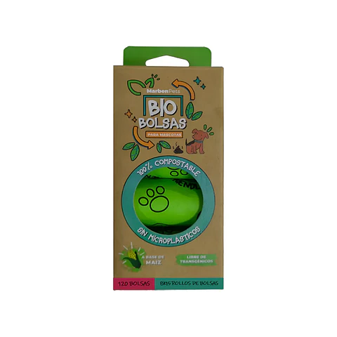 Bolsas Sanitarias Para Fecas Biodegrable 4 rollos - 60un