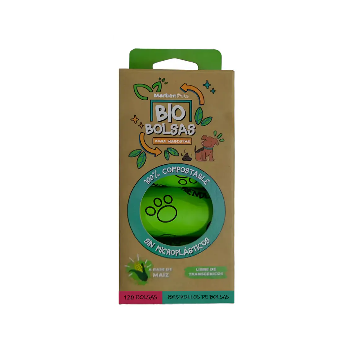 Bolsas Sanitarias Para Fecas Biodegrable 4 rollos - 60un 1