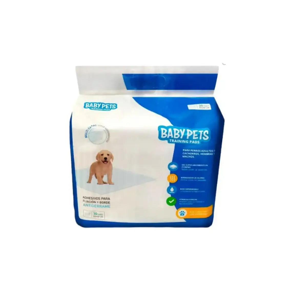 Sabanilla Baby Pets Training Pads 30 unidades -60 x 60cm 1