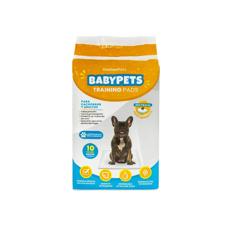 Sabanilla Baby Pets Training Pads 10 unidades - 60 x 60cm 1