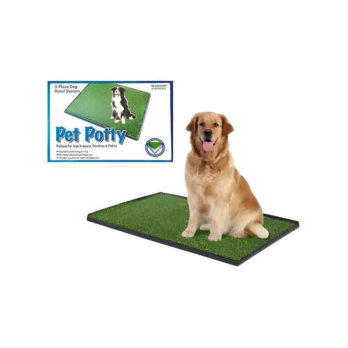 Baño Ecologico Para Perros Bandeja 3 Capas Tamaño Grande - 76 x 50cm  1