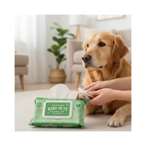 Toallas Humedas Baby Pets con Aloe Vera - 50u
