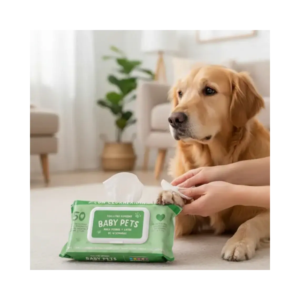 Toallas Humedas Baby Pets con Aloe Vera - 50u 2