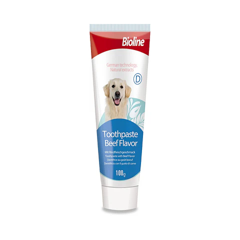 Pasta Dental Bioline Para Perros Sabor Carne - 100gr