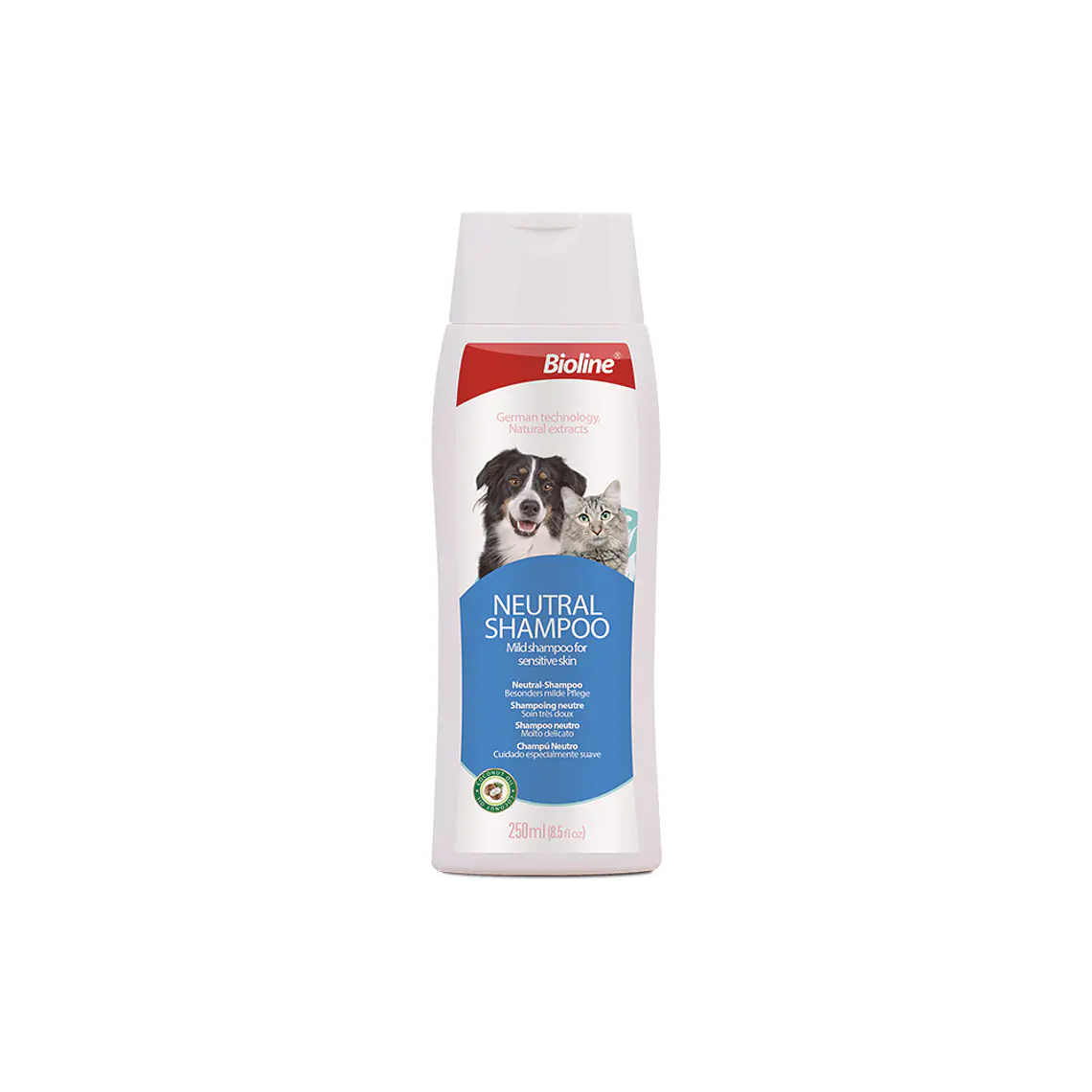 Shampoo Bioline Neutro Para Perros y Gatos - 250ml 1