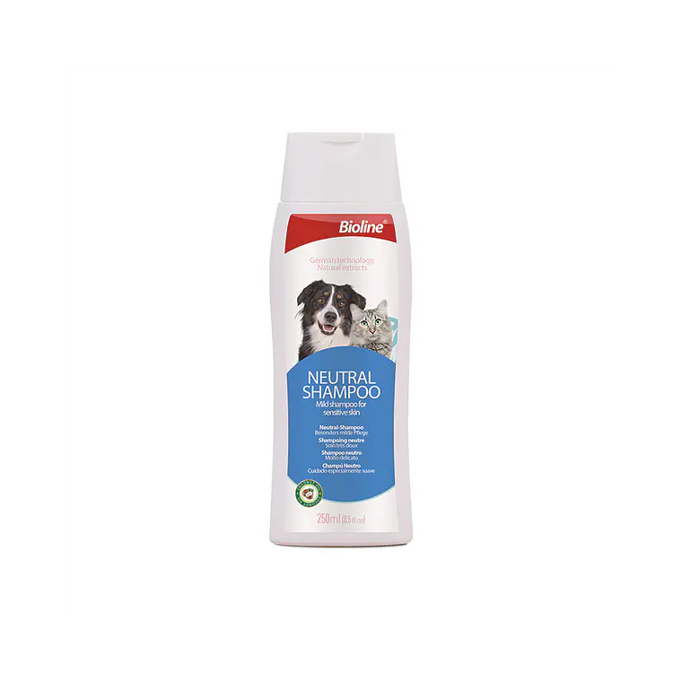 Shampoo Bioline Neutro Para Perros y Gatos - 250ml 1