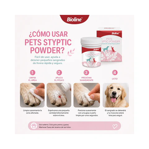 Polvo Hemostatico Nailpowder Bioline -14gr