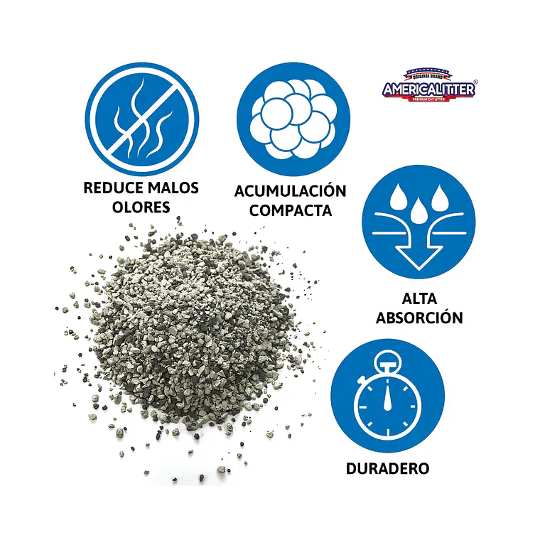Arena Odour Seal Carbon Activado American Litter - 7kg 2