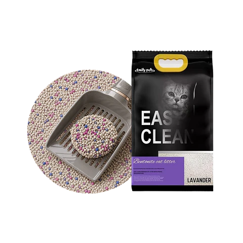 Arena Sanitaria Bentonita con Aroma Lavanda Easy Clean - 4kg