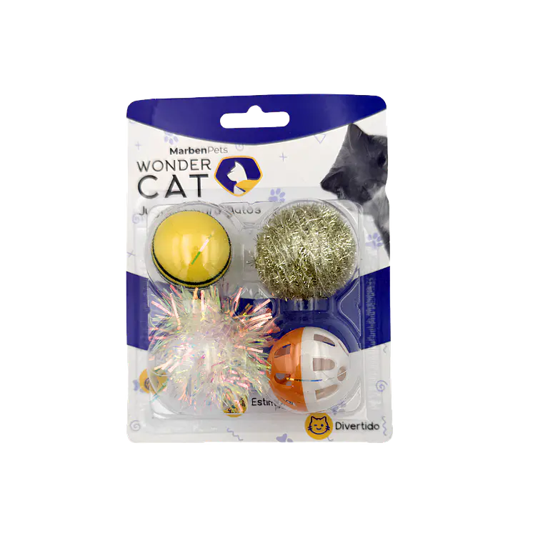Set 4 Pelotas Surtidas Wonder Cat 1