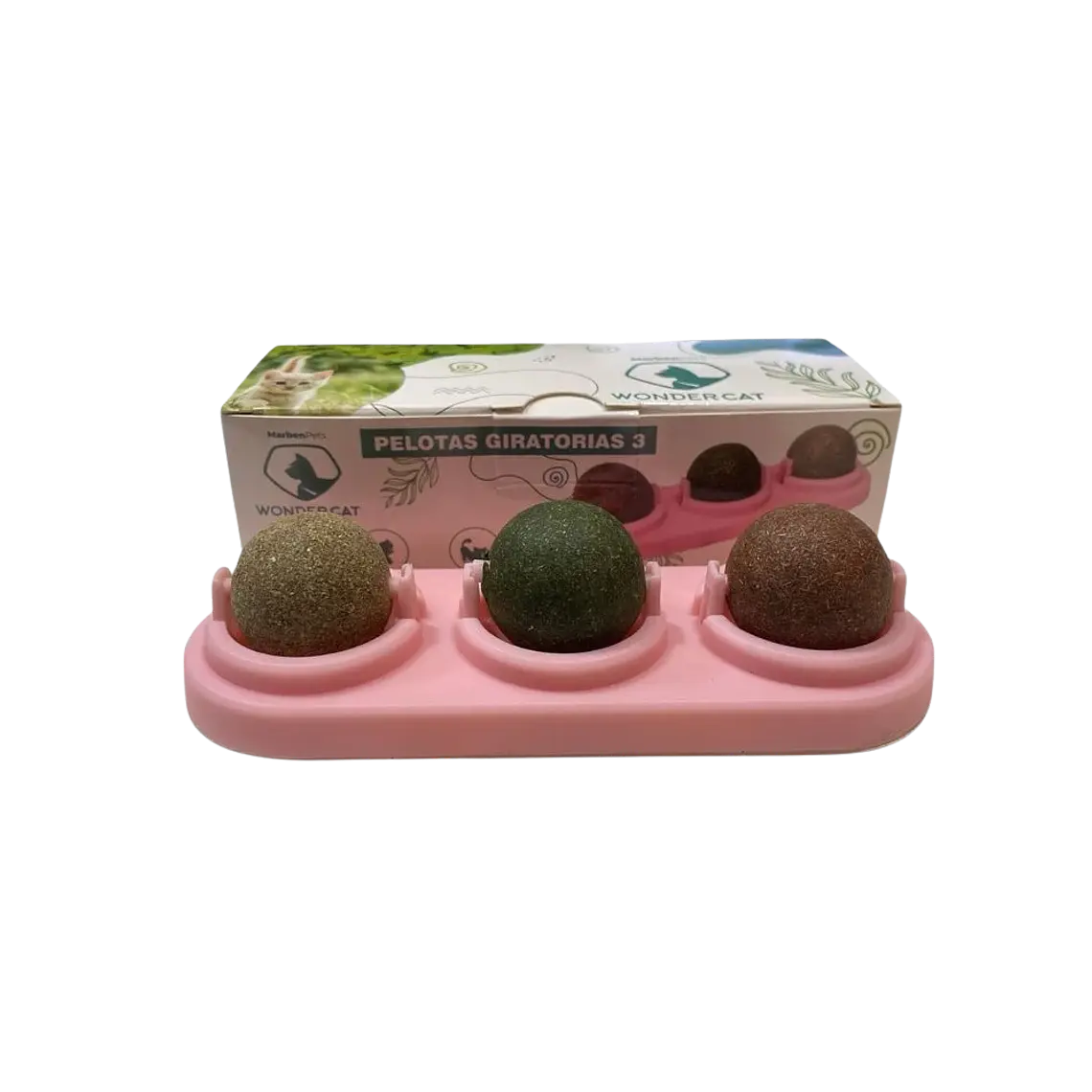 Set de Bolas Giratorias con Catnip Wonder Cat 1