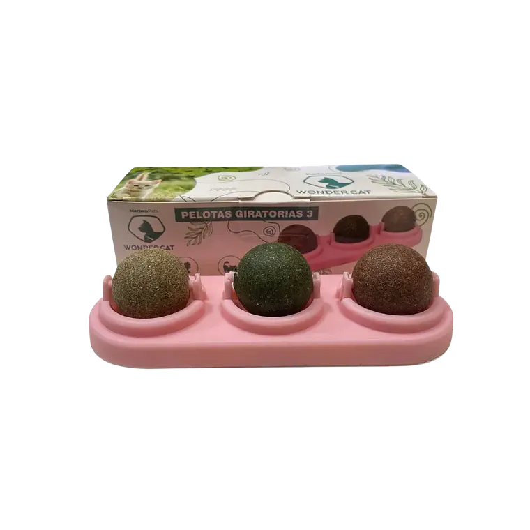 Set de Bolas Giratorias con Catnip Wonder Cat 1