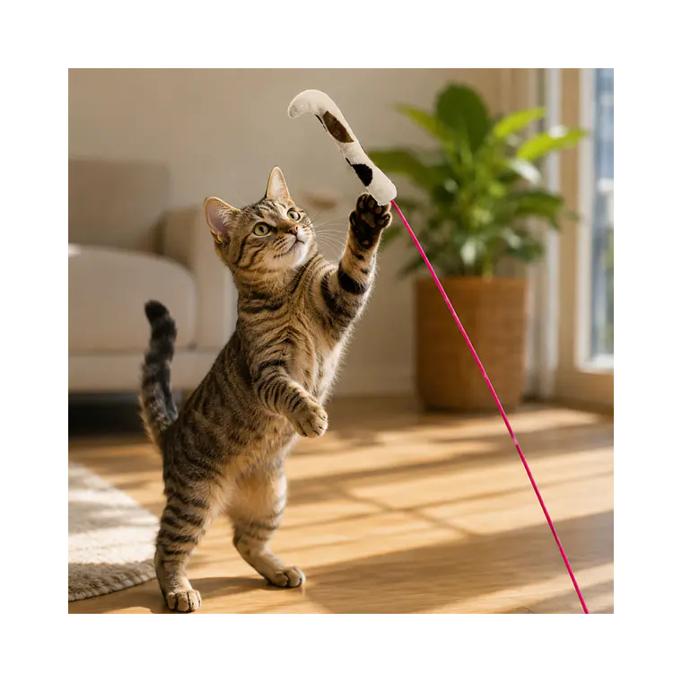 Varilla para Gatos Colita de Tigre 40cm Hey! 2