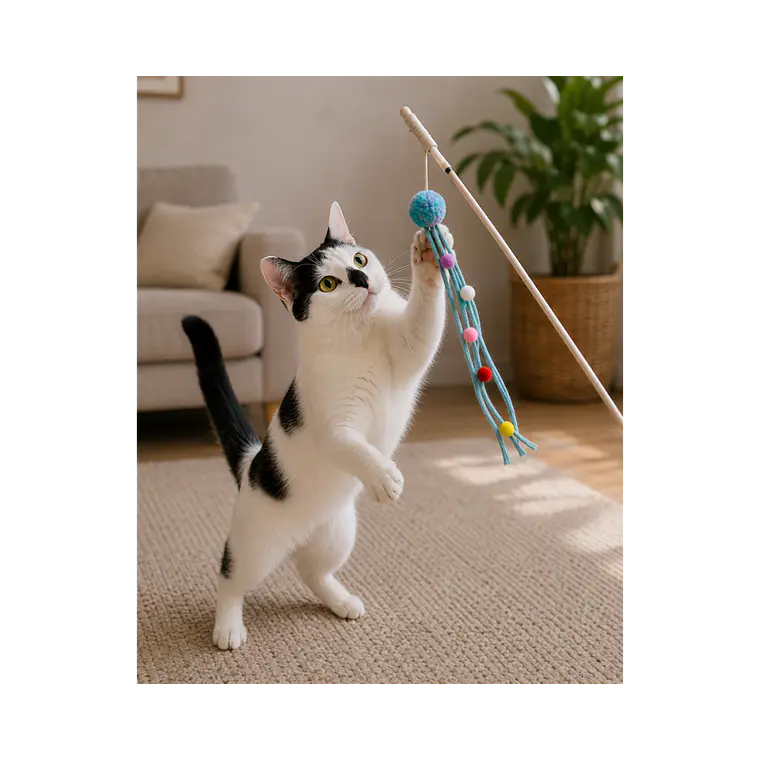 Varilla para Gatos Pelota con Brillos Wonder Cat 2
