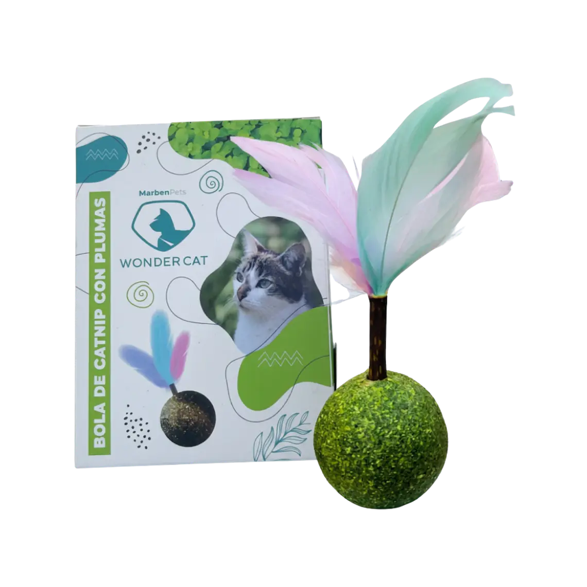 Bola de Catnip con Plumas Wonder Cat 1