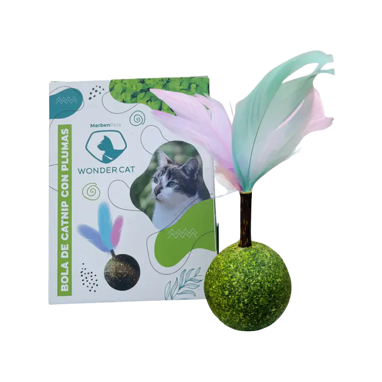 Bola de Catnip con Plumas Wonder Cat 1