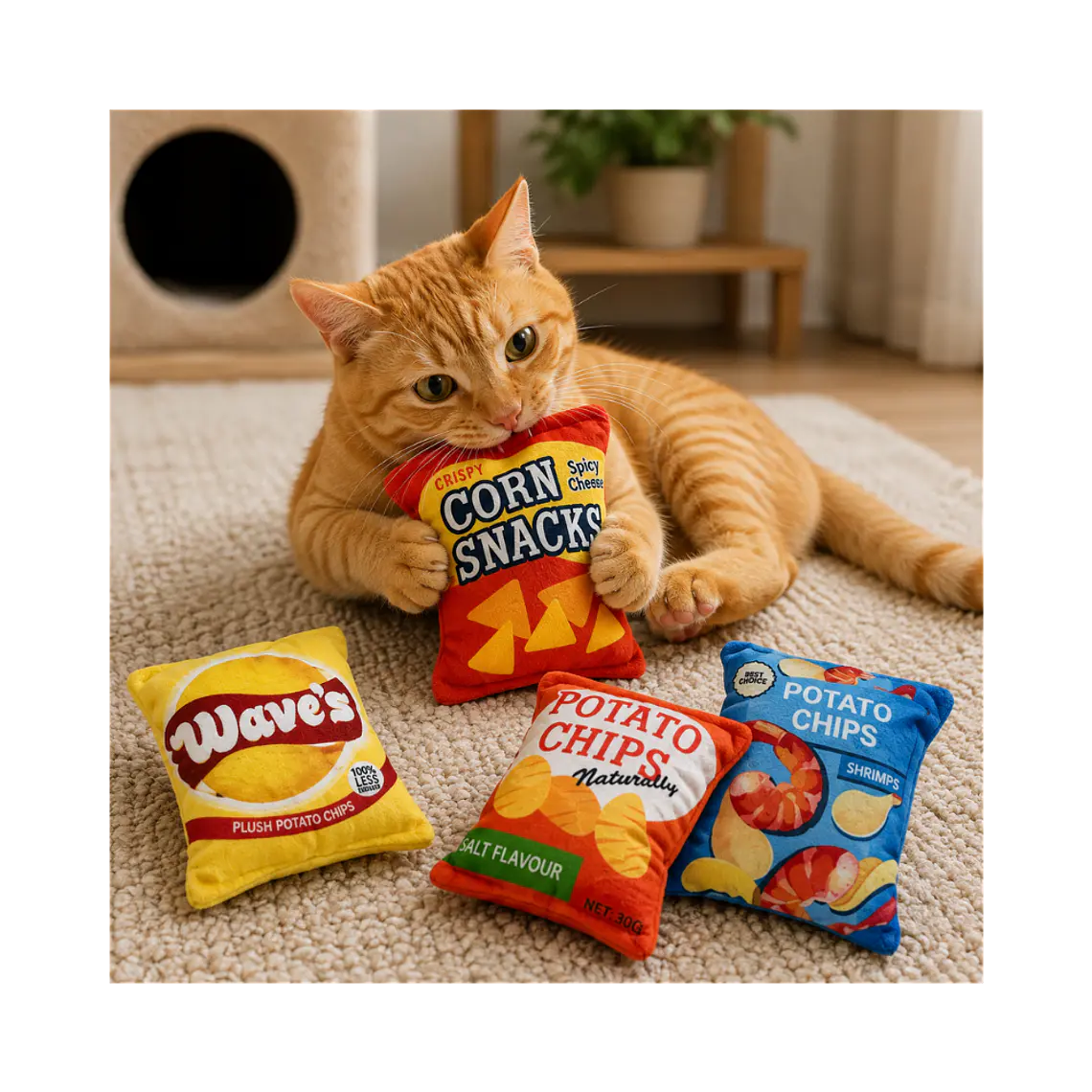 Peluche de Snack con Catnip Variedades Wonder Cat 2