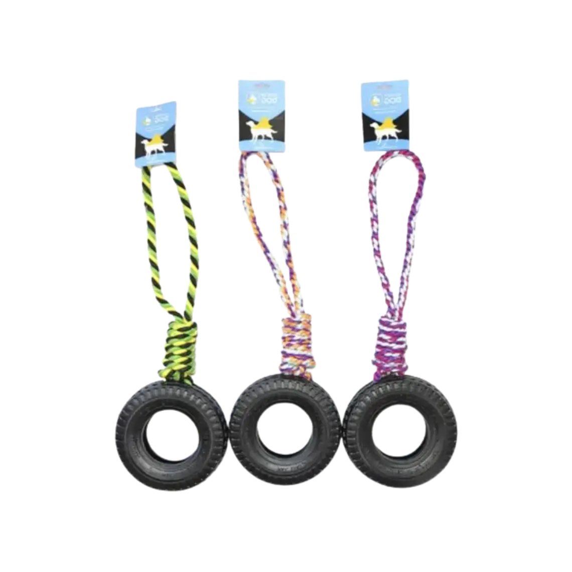 Rueda de Caucho con Cuerda 40cm Wander Dog 1