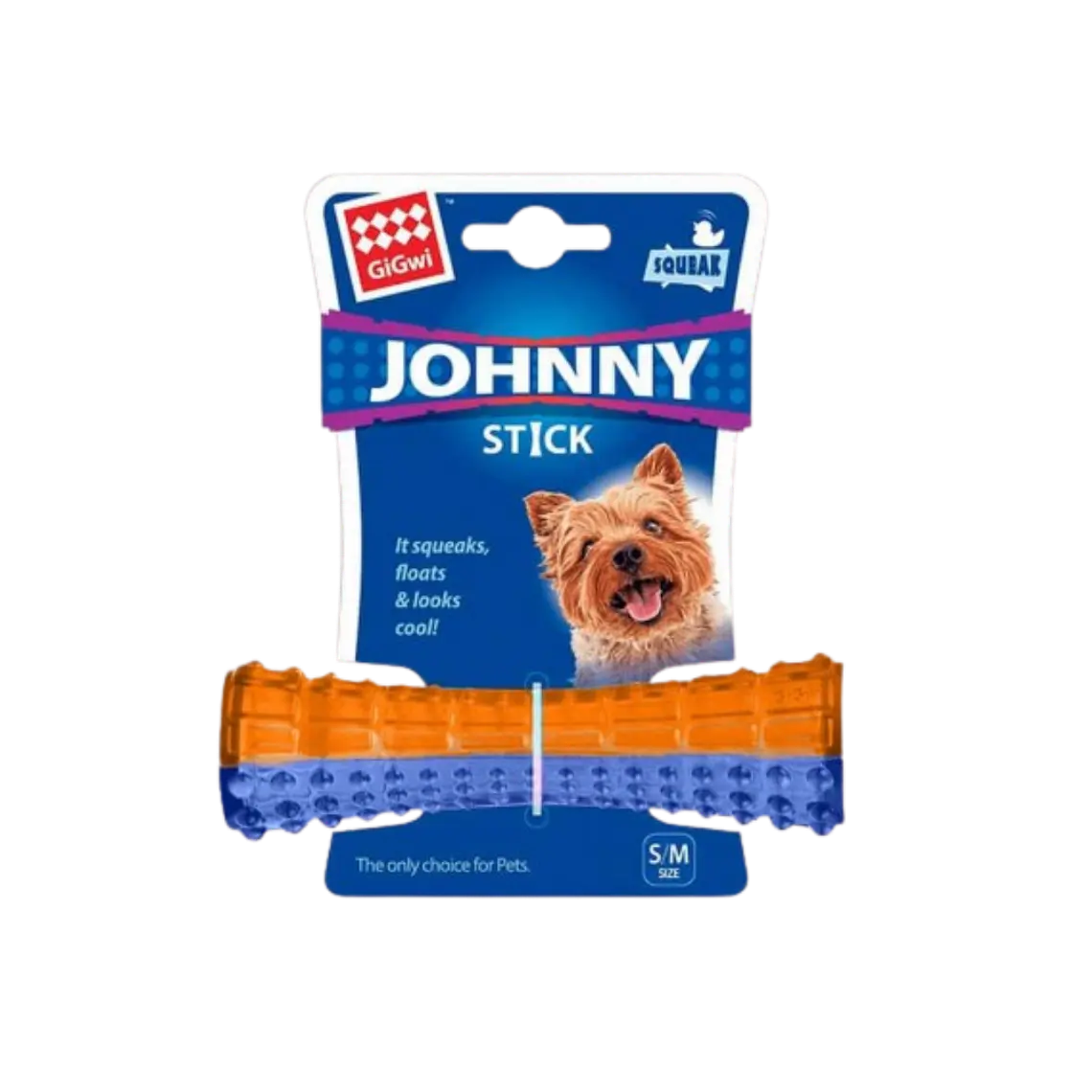 Johnny Stick Small Blue-Orange Gigwi 1