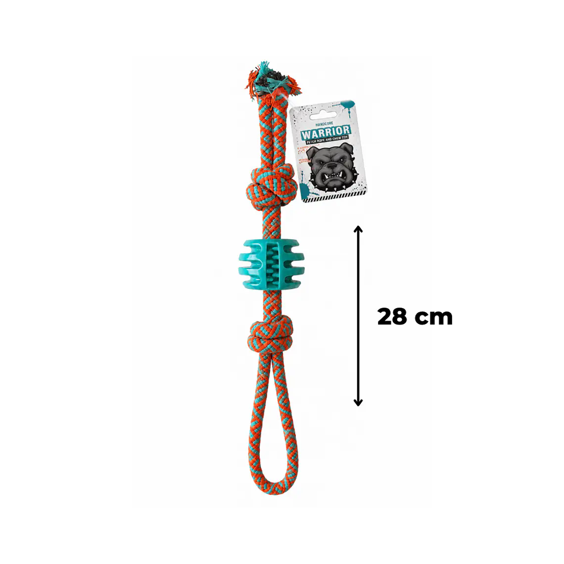 Cuerda Con Pelota Dental 28cm Warrior 1